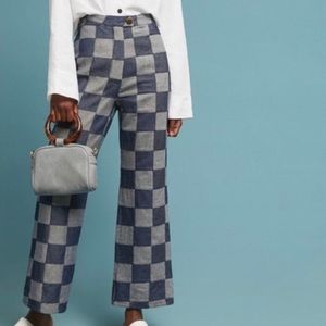 Mara Hoffman Denim Checkered Pant